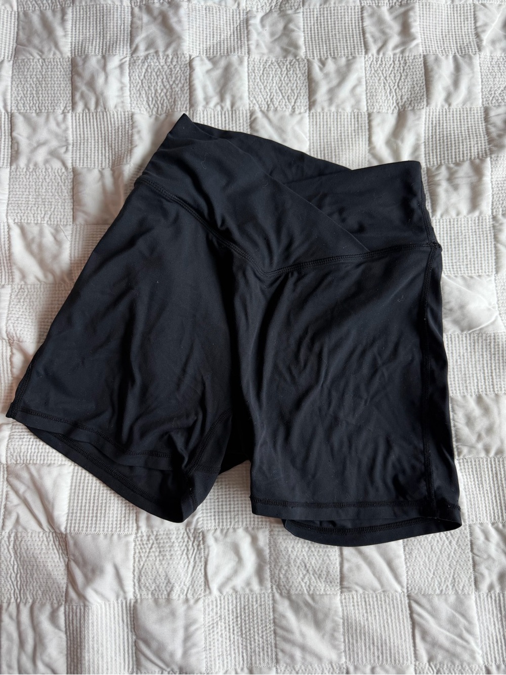 Women’s High-Waist Black Active Shorts